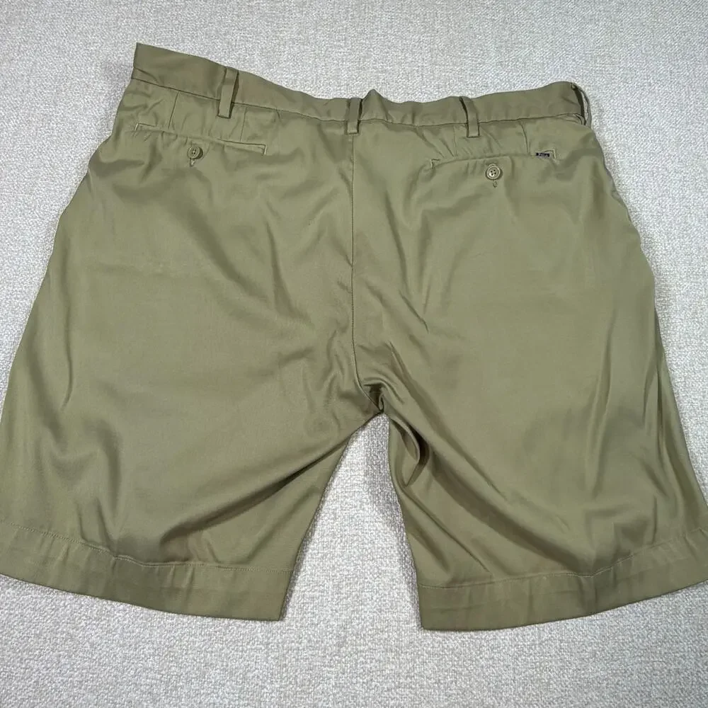 Polo Ralph Lauren Men's Size 38 Tan Flat Front Classic Fit Shorts Chino Casual